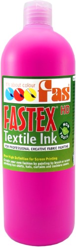 Heat Set Ink - Fas Textile Ink 1 Ltr Fluo Pink