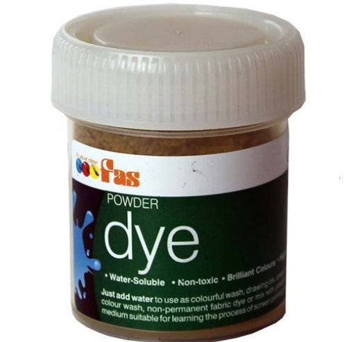 Black fabric dye in a 30g jar, ideal for vibrant, watercolour projects and safe for children’s use.