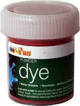 Bright orange FAS Watersoluble Dye in a 30g jar, ideal for versatile fabric and art projects, safe for children and easy to use.