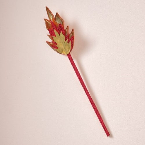 Bright red Fancy Dress Dragon Wand, intricately designed for magical costumes and dress-up fun at parties and events.