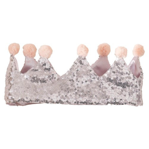 A sparkling silver princess crown for girls, perfect for dress-up, parties, and imaginative play, ensuring hours of royal fun.