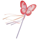 Colorful butterfly wand with delicate embellishments, perfect for imaginative dress-up and creative play.