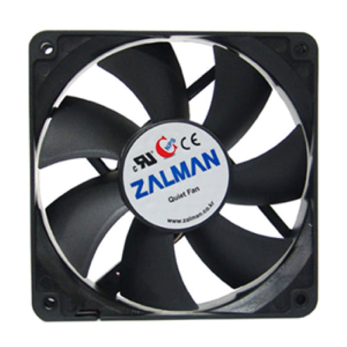 120mm Zalman ZM-F3 case fan with EBR bearing for quiet operation and efficient cooling at 1200RPM, ideal for PCs.