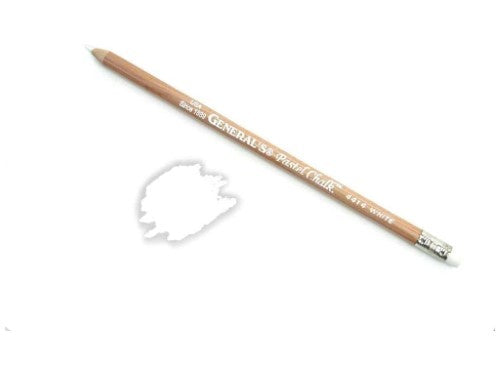 Multi-Pastel Chalk Pencil White