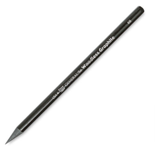 All-Art Woodless Graphite Pencil 8B: premium woodless pencil for rich, dark strokes, ideal for detailed sketches and drawings.