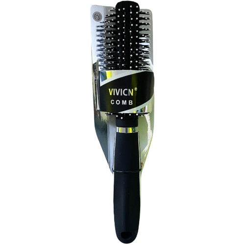 Round hair comb designed for effortless detangling and precise parting, suitable for all hair types.