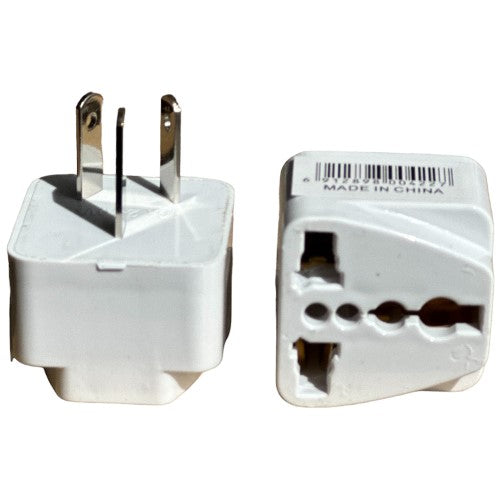Pack of 12 White 3 Pin Adapters, designed for reliable power connections for various devices at home or on the go.