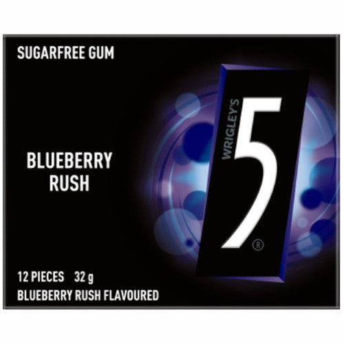 5 Gum Blueberry Rush 32g ( 10 Pack )