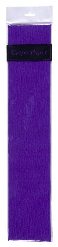 Vibrant purple crepe paper (50cm x 2m) perfect for decorations, crafts, and party supplies.