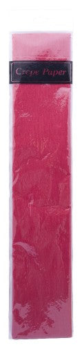 Vibrant 50cm x 2m crimson crepe paper for DIY crafts, floral arrangements, and elegant decorations.