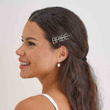 Dazzling diamante hair slide for brides, perfect for hen parties and weddings, adding sparkle to any hairstyle.