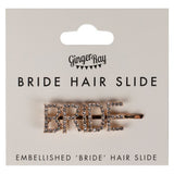 Sparkling diamante hair slide for brides, perfect for hen parties and weddings, adds elegance to any hairstyle.