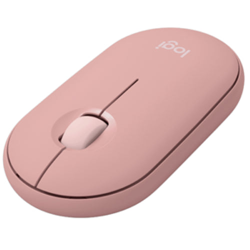 Logitech M350S Pebble 2 USB Wireless/Bluetooth Mouse - Tonal Rose