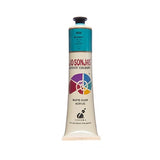 Vibrant Jo Sonja's 75ml Aqua acrylic paint tube, ideal for artists seeking quality, versatility, and a matte finish.