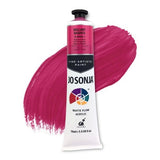 Brilliant Magenta acrylic paint in 75ml, featuring a vibrant matte finish and water-resistant durability for artists and crafters.