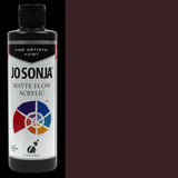 A 250ml tube of Jo Sonja's Carbon Black acrylic paint, featuring a velvet matte finish and water-resistant, high-opacity formula.