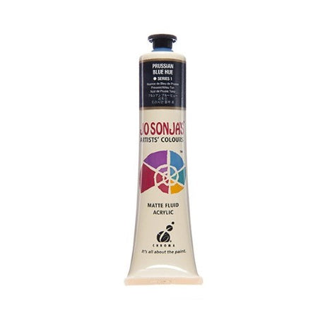 Vibrant 75ml Prussian Blue acrylic paint with superior opacity and water-resistant finish, ideal for artists and various techniques.