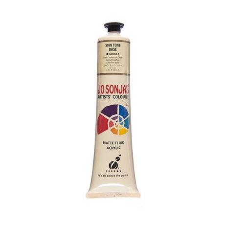 Jo Sonja's 75ml Skin Tone Base Acrylic Paint, perfect for creating lifelike skin tones with a velvet matte finish.
