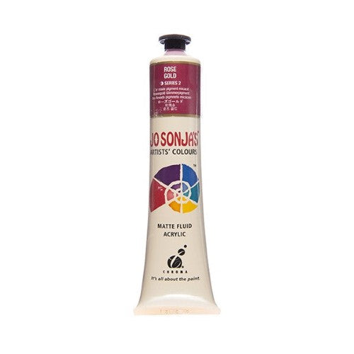 Acrylic paint in 75ml Rose Gold, featuring a luxurious matte finish and exceptional durability for versatile artistic applications.