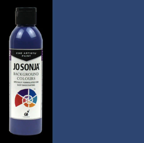 Bright Harbour Blue acrylic paint in a 250ml bottle, perfect for flawless one-coat coverage on various surfaces.
