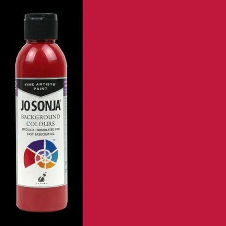 Acrylic paint in Geranium hue, 250ml, perfect for vibrant one-coat coverage on various surfaces for all artists.