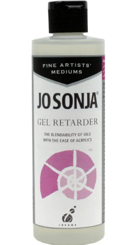 Acrylic Gel Retarder 250ml enhances blending and extends drying time for intricate acrylic painting techniques.