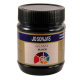 Jo Sonja's Gesso 250ml White primer, designed for a smooth finish on wood, canvas, and metal, enhances paint adhesion.