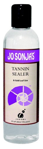 Acrylic paint in a 250ml bottle for sealing surfaces and applying gold leaf, ideal for decorative artistry and craftsmanship.