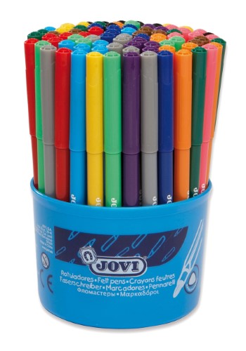 Felt Pens - Jovi Washable Felt-Tip Pen Jar 84s