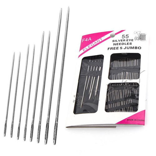 Premium pack of 70 sewing needles in assorted sizes, ideal for all fabric types and sewing projects.