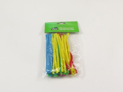 Colorful 15cm pipe cleaners in assorted shades, ideal for creative DIY projects and crafts, safe for all ages.