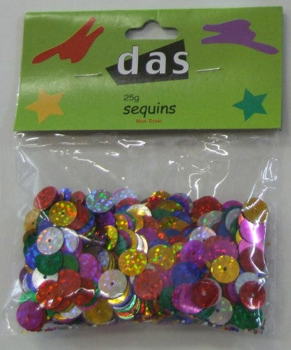 Vibrant assorted sequins in various sizes and colors, perfect for enhancing DIY crafts and decorations.