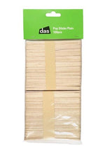 Pack of 100 plain wooden popsticks for versatile DIY crafts, educational activities, and creative projects for all ages.