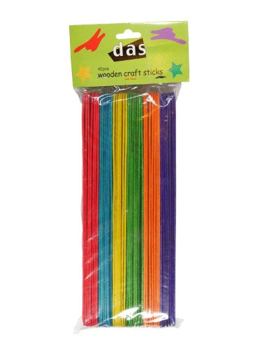 Plain jumbo popsticks pack of 40, made from durable wood for versatile DIY crafting and creative projects.