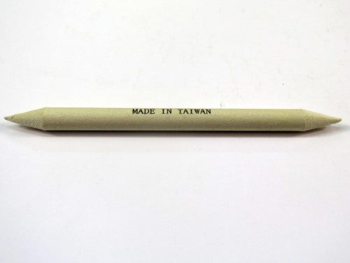 Double-ended blending stumps in soft gray felt, perfect for precise shading and blending in drawing and sketching.