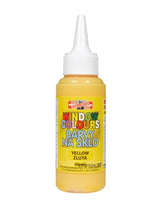 Bright yellow Kohinoor Glass Colour 60ml for vibrant glass painting on smooth surfaces, ideal for artists and crafters.
