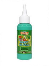 Kohinoor 60ml Green glass paint for vibrant art on smooth surfaces, safe for ages 3+, ideal for DIY and crafts.