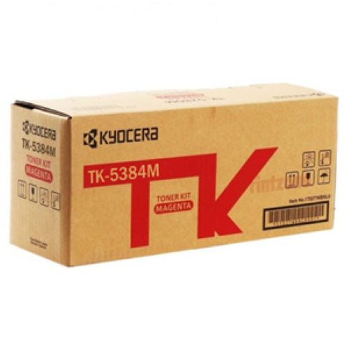 Kyocera TK-5384M Magenta Toner Kit for MA4000CIFX and PA4000CX, yields 10,000 pages, perfect for vibrant color printing.