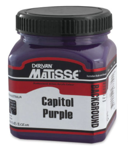 Acrylic paint in Capitol Purple, perfect for versatile art projects with rich pigmentation and smooth application.