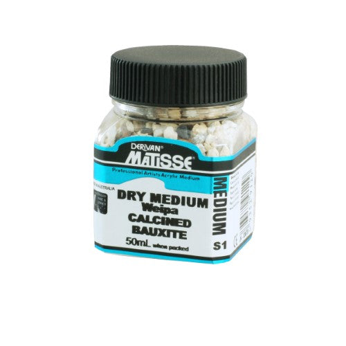 Matisse Dry Med 40ml Calcined Bauxite, a versatile dry medium for unique textural effects in your artwork.