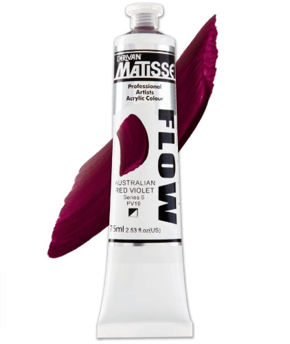 Acrylic Paint - Matisse Flow 75ml Aust Red Violet S6