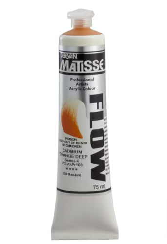 Acrylic Paint - Matisse Flow 75ml Cad Orange Deep S4