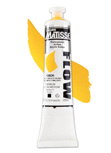 Acrylic Paint - Matisse Flow 75ml Cad Yell Med S4