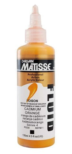 Acrylic Paint - Matisse Fluid 135ml Cadmium Orange