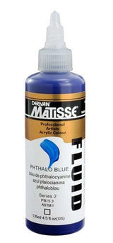 Acrylic Paint - Matisse Fluid 135ml Phthalo Blue