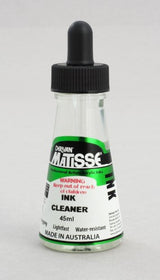 Matisse Ink 45ml Cleaner effectively removes paint from tools, ensuring vivid colors and optimal performance for artists.