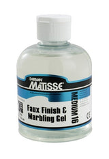 Matisse Mm16 250ml Marbling Gel for creating stunning faux marble finishes and vibrant artistic effects with acrylic colors.