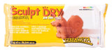 Peach-colored Mungyo Sculpt Dry Clay 1000g, ideal for kids 3+, non-toxic, air-dry, perfect for creative sculpting projects.