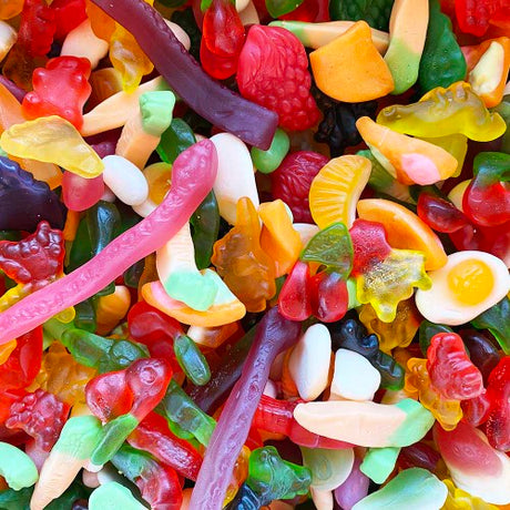 Nowco Gummi Party Mix 1.9 kg bag featuring colorful, fruity gummies perfect for celebrations and snacking.