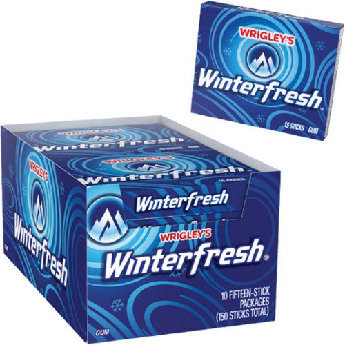 Wrigley’s Winter Fresh Gum 15’s ( 10 Pack )